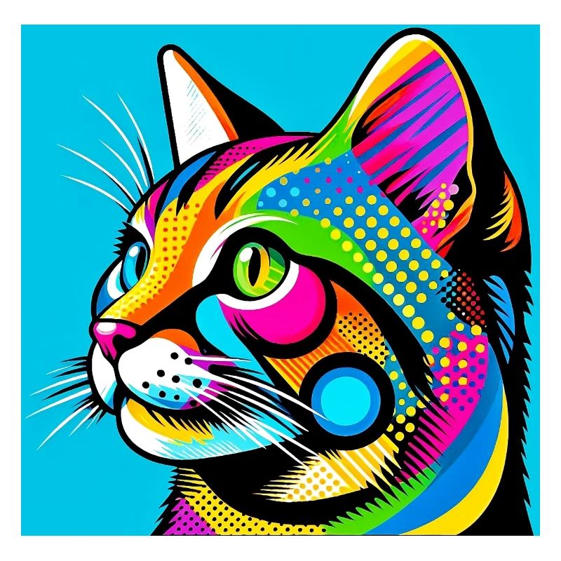 Cat Pop Art