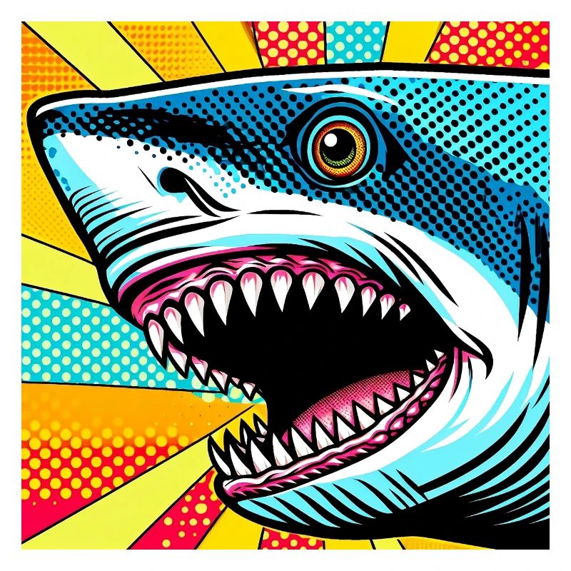 Requin Pop Art