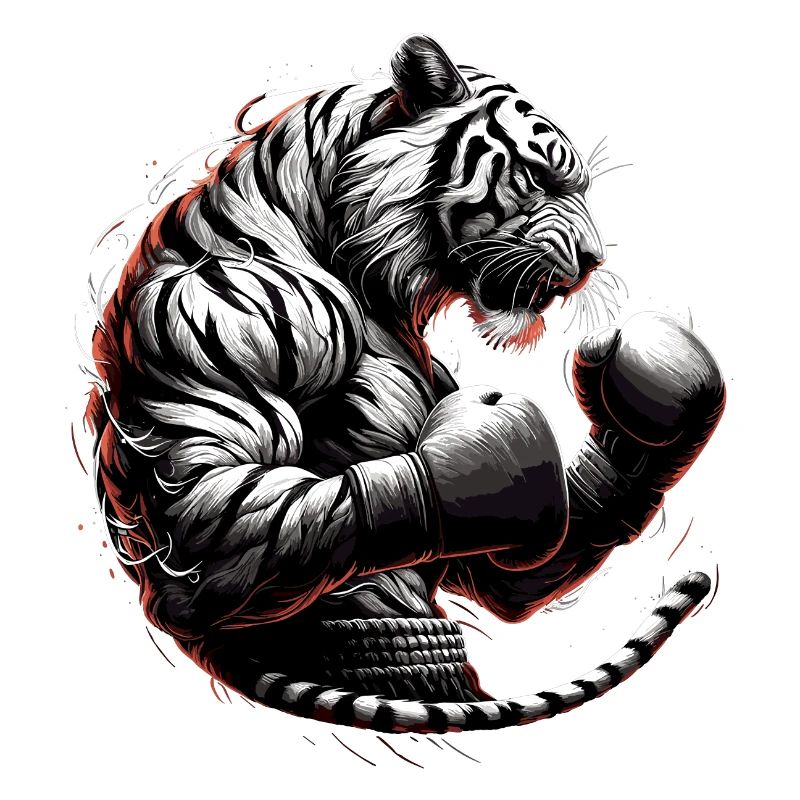 Tiger Boxer Kämpfer Boxen Geschenk