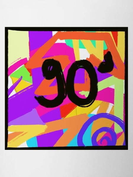 Retro style 90s design