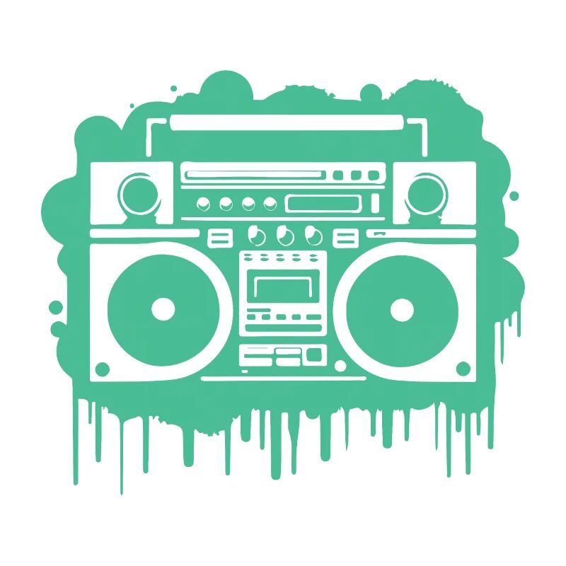Cyan Boom Box (Seethrough)