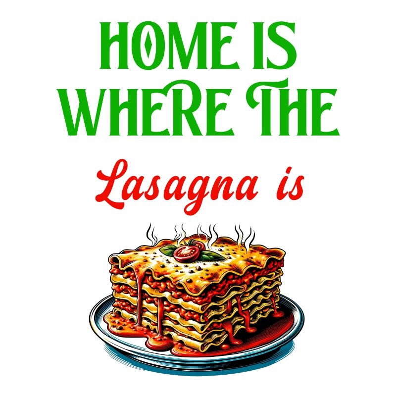 C'est à la maison que se trouvent les lasagnes
