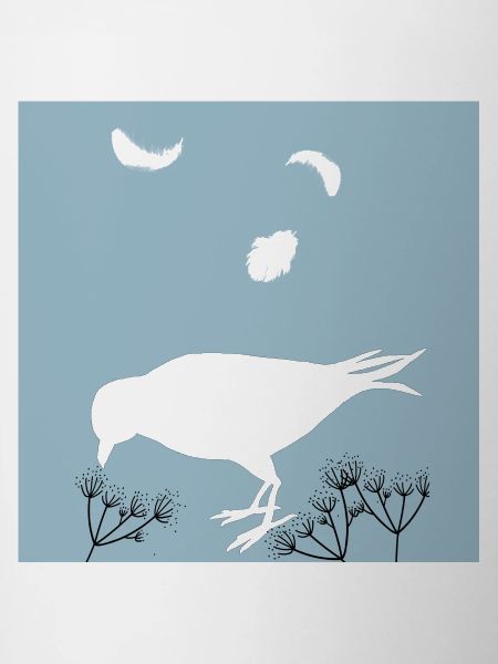 Bird Silhouette and Feathers