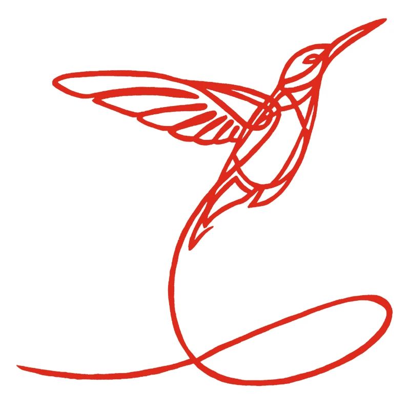 Oiseau étrange rouge