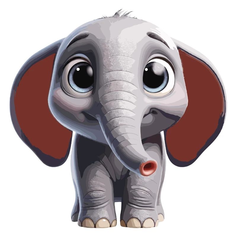 Cute Elephant Art Design