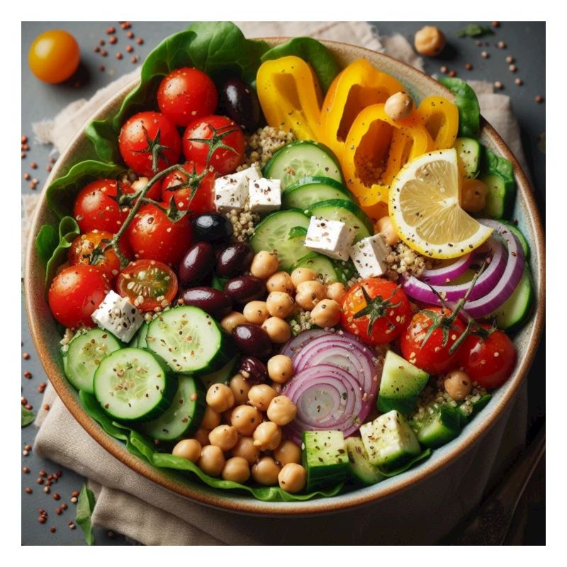 Délicieuse salade méditerranéenne