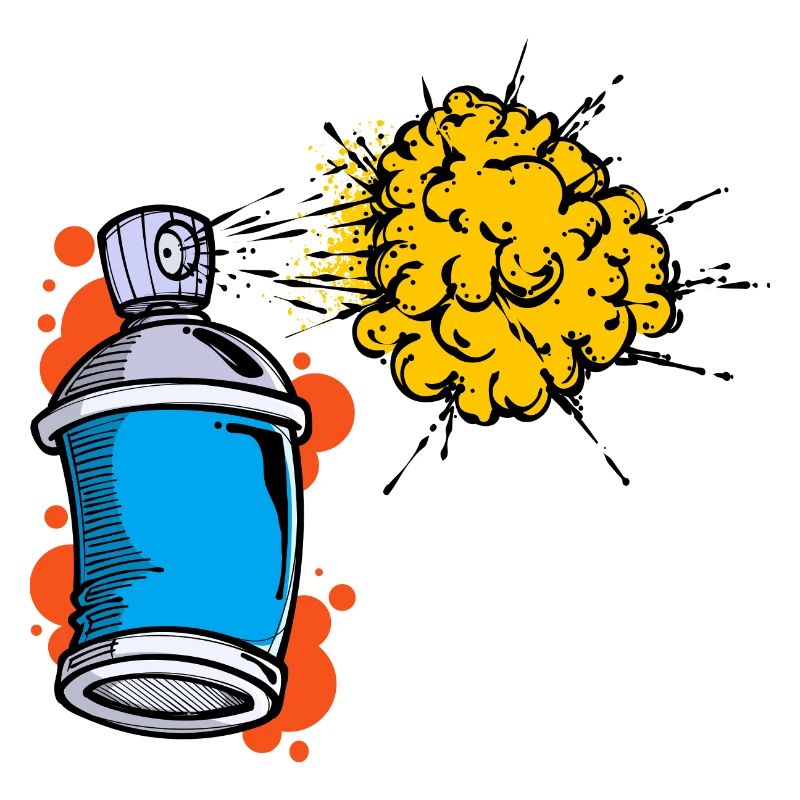 Zeichnen Illustration Graffiti Spraydose Sprayer