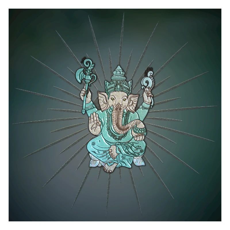Indischer Elefant Ganesha.