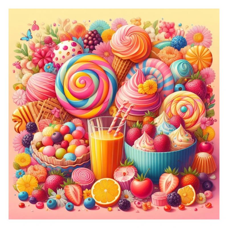 Palette de douceurs et de couleurs vibrantes