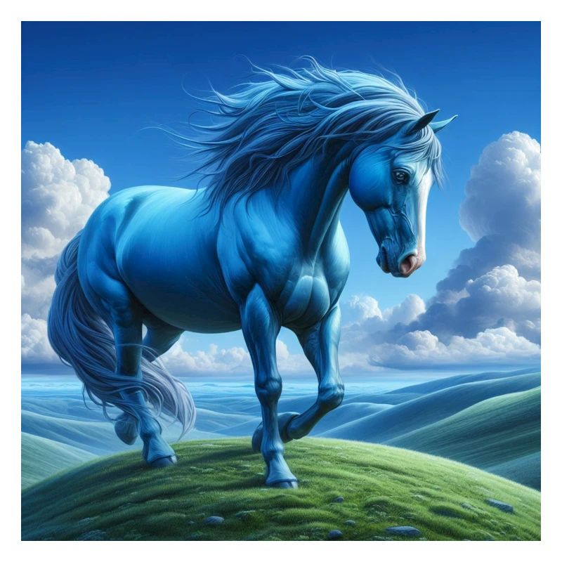 Cheval bleu