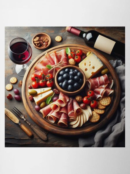 Serrano ham and cheese