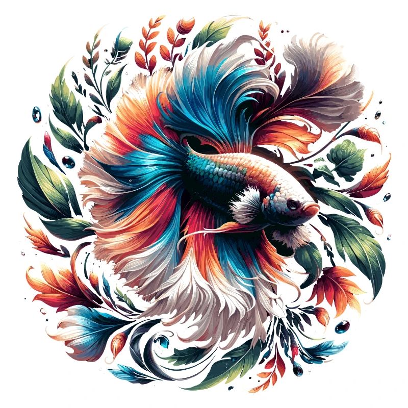 Siamesische Kampffisch, Betta splendens, Bettafan