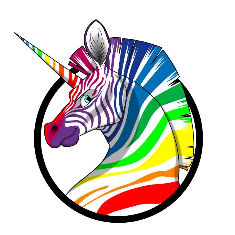 Rainbow Unicorn Zebra