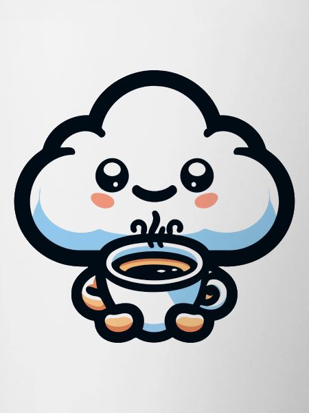 Caffeine Cumulus: The Cheerful Cloud