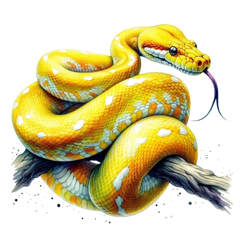 Gelbe Python