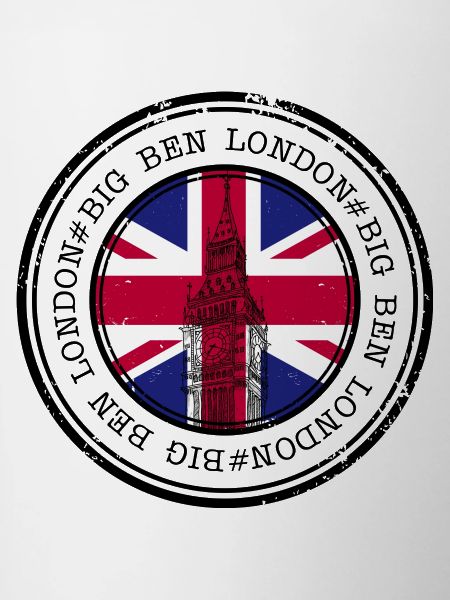 Union Jack Big Ben Stamp