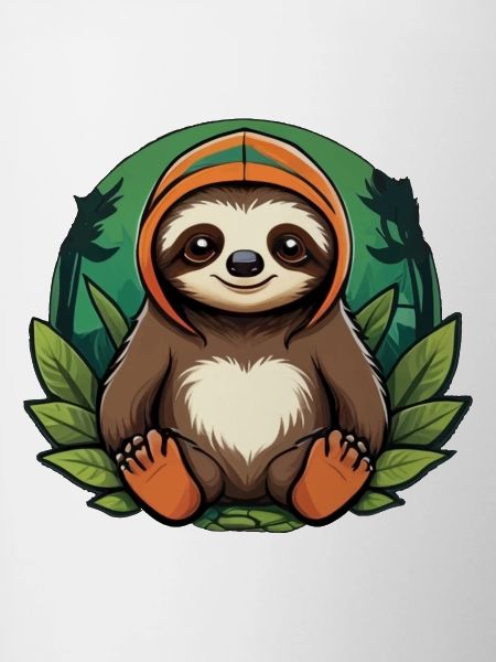 Sloth in the forest