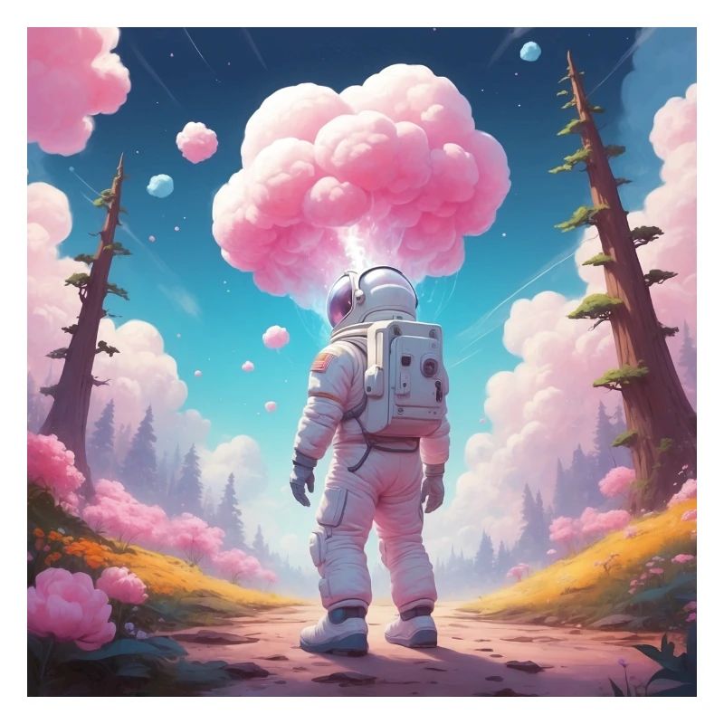 Astronaute sur la planète de rêve