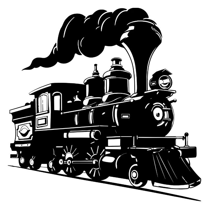 Dampflokomotive Zeichnung