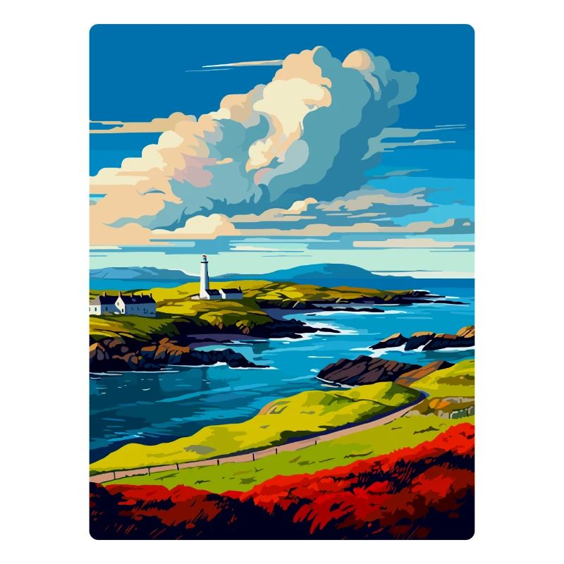 Île d’Islay Écosse Royaume-Uni Affiche de voyage Souvenir