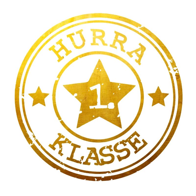 Hurrah 1st Class - Badge with Star - gold