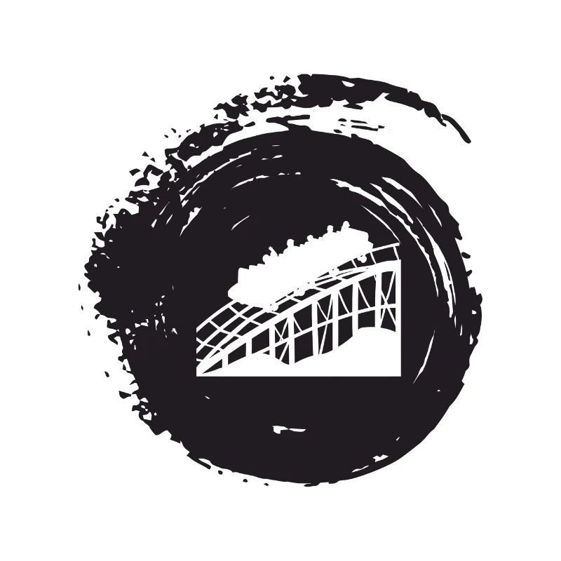 Roller coaster funfair marquee