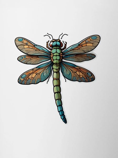 Bunte Libelle