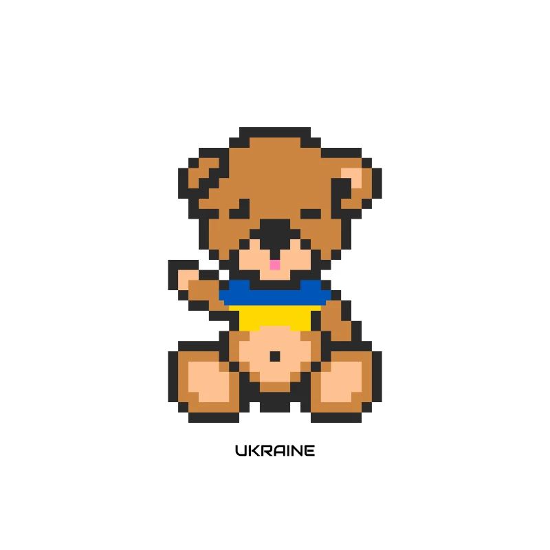 Pixel Bear Ukraine