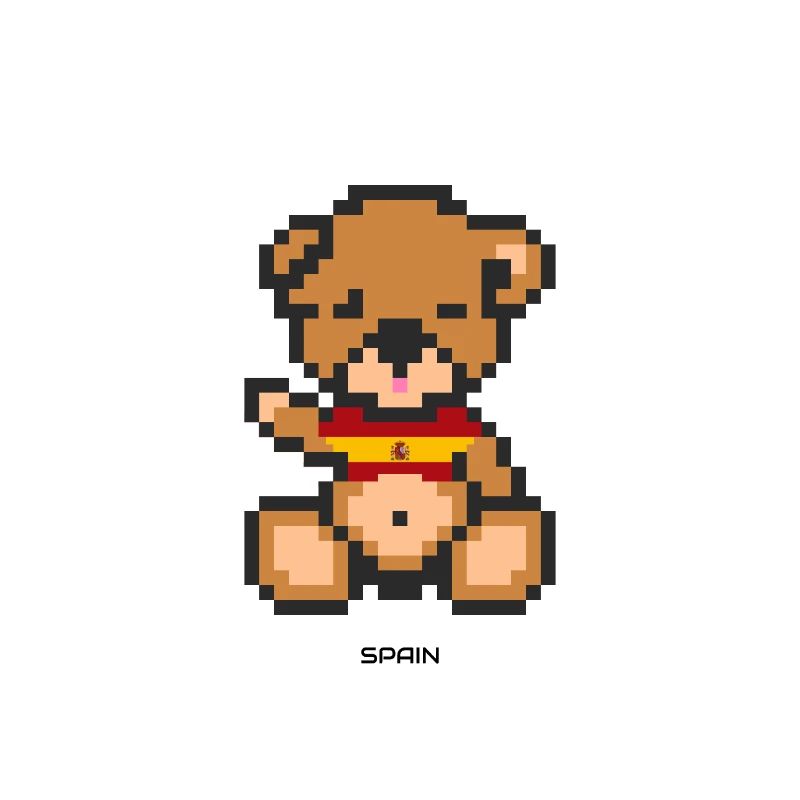 Pixel Bär Spanien