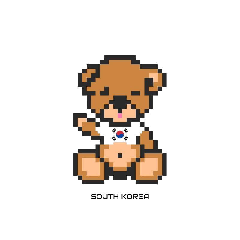 Pixel Bär Südkorea