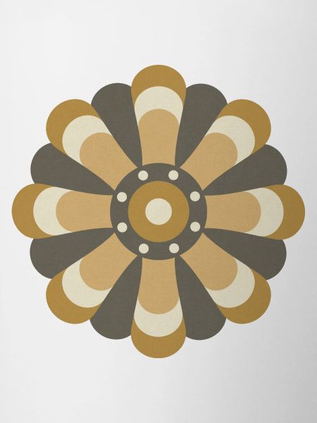 Gold & Brown Flower