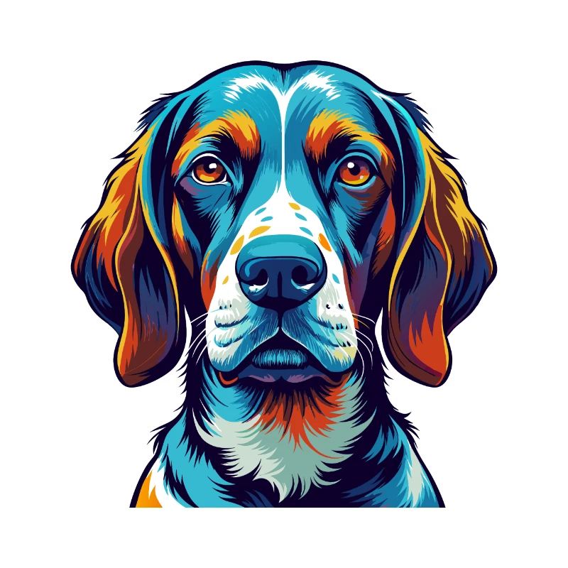 Français Gascogne Pointer Chien Race Dessin Animé Kawaii