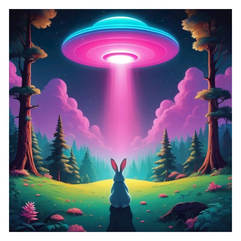 UFO with rabbit