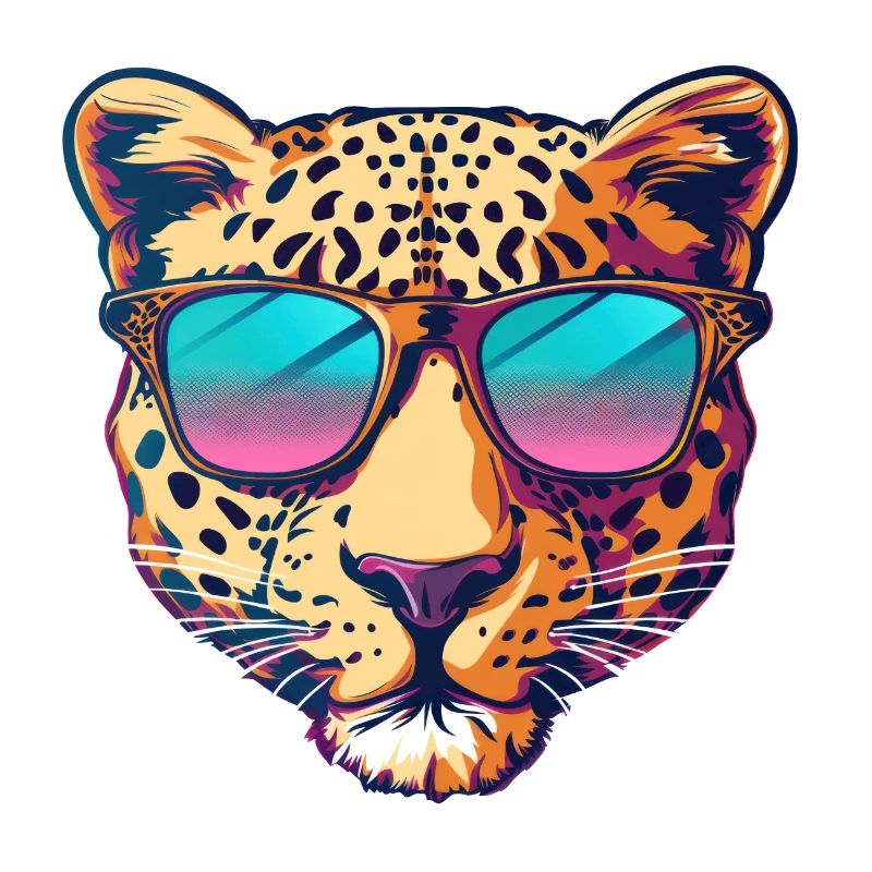 leopard, sunglasses, summer, gift