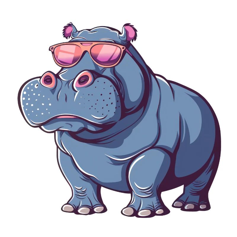 Hippo, Hippo, Hippo, Sunglasses, Summer