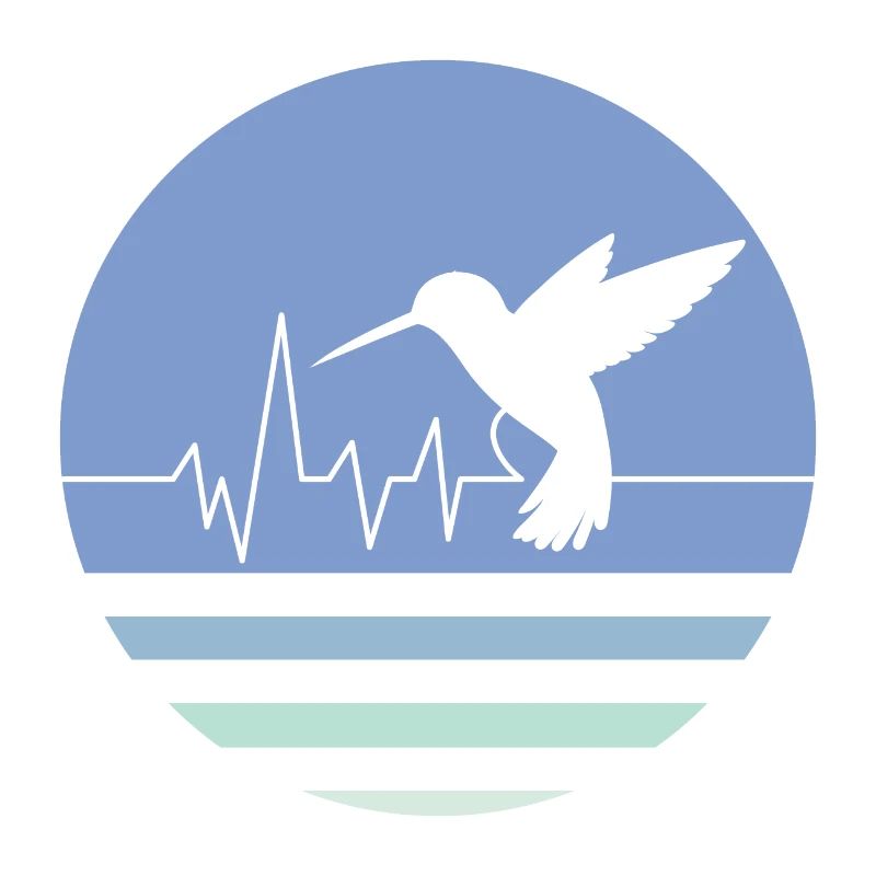 Pastellblauer Kolibri