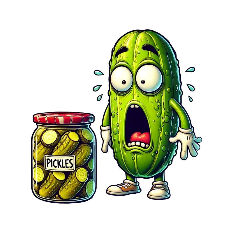 Funny cucumber design