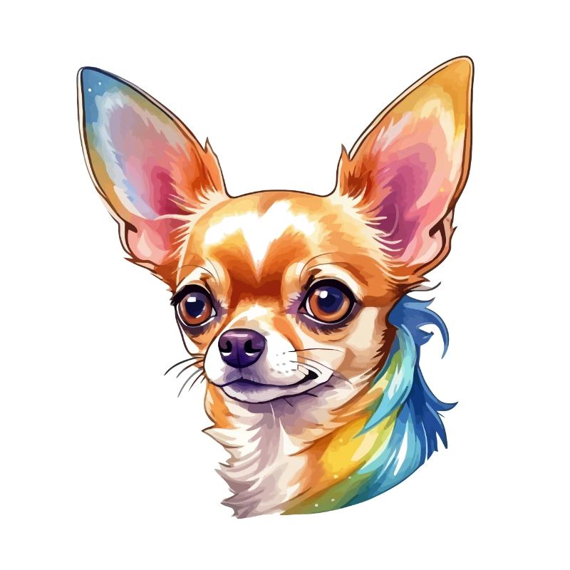 Chihuahua Wasserfarbe