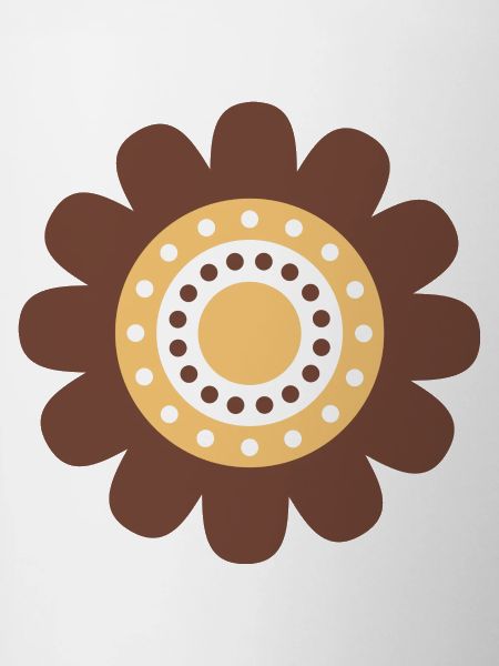 Cute Brown Daisy Flower