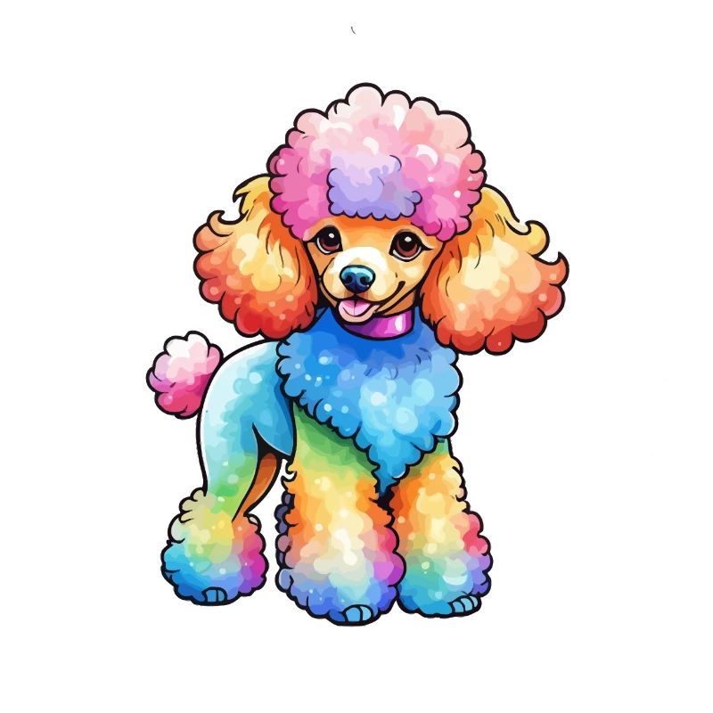 Caniche Aquarelles