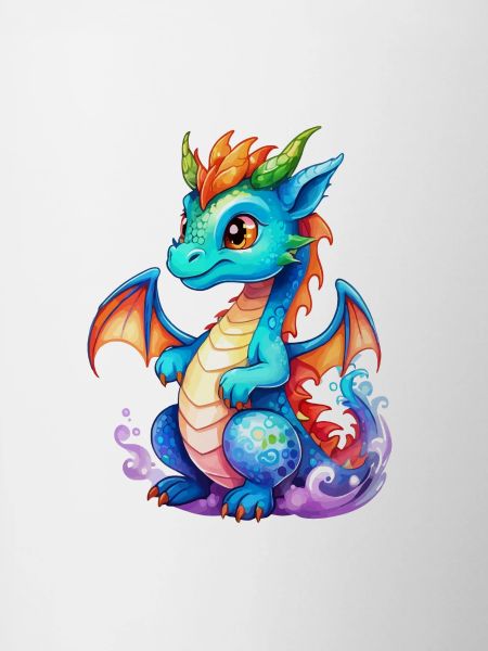 Drache Wasserfarben