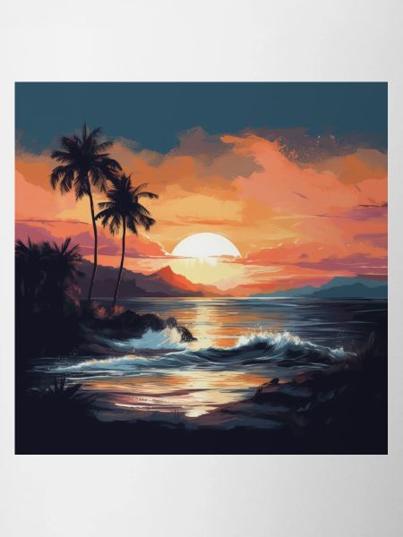 Tropical sunset on the beach