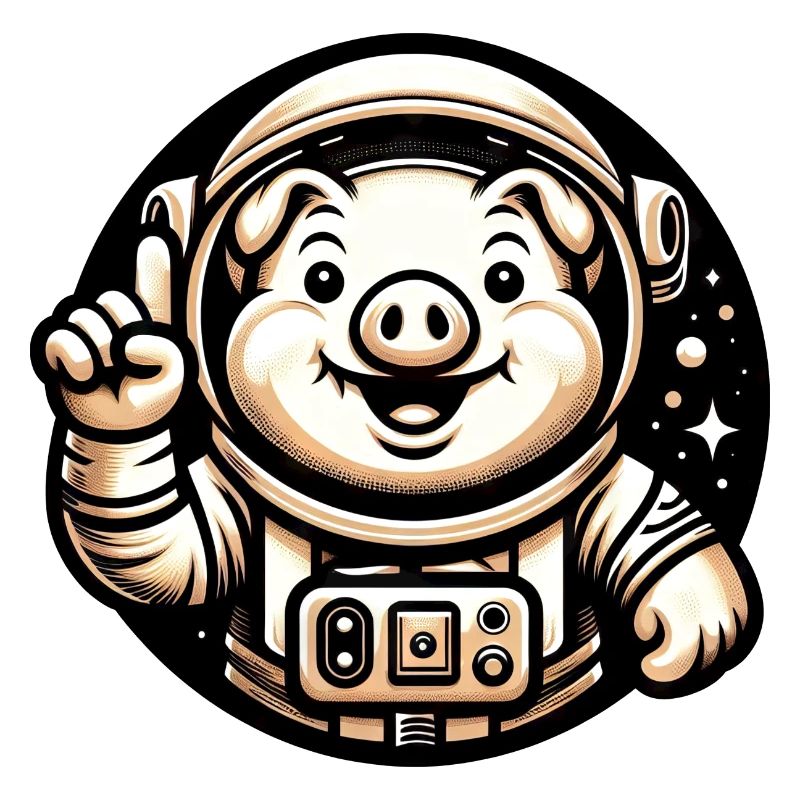 Astronaute Cochon Cosmonaute de l’univers de l’espace