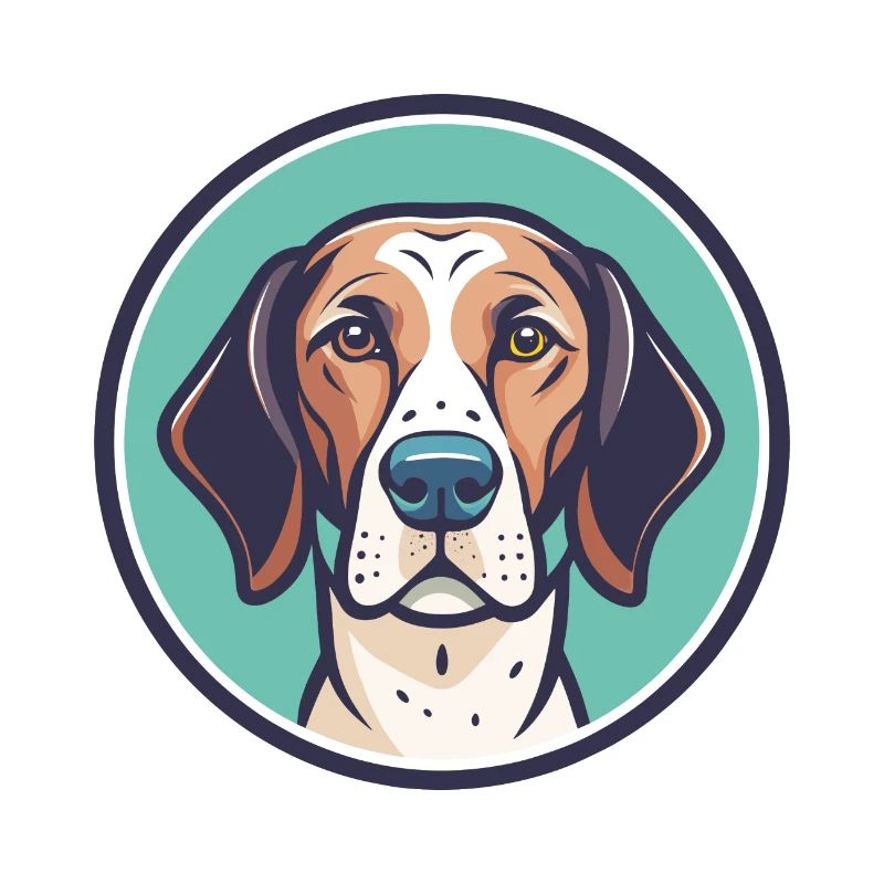Old Spanish Pointer Dog Breed Funny Cartoon Kawaii