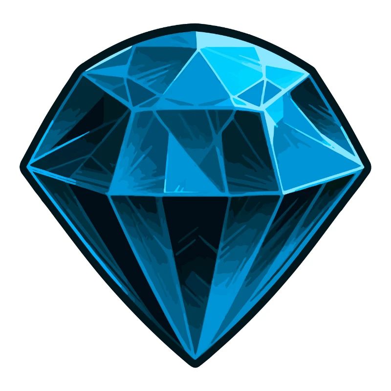 Saphir bleu précieux