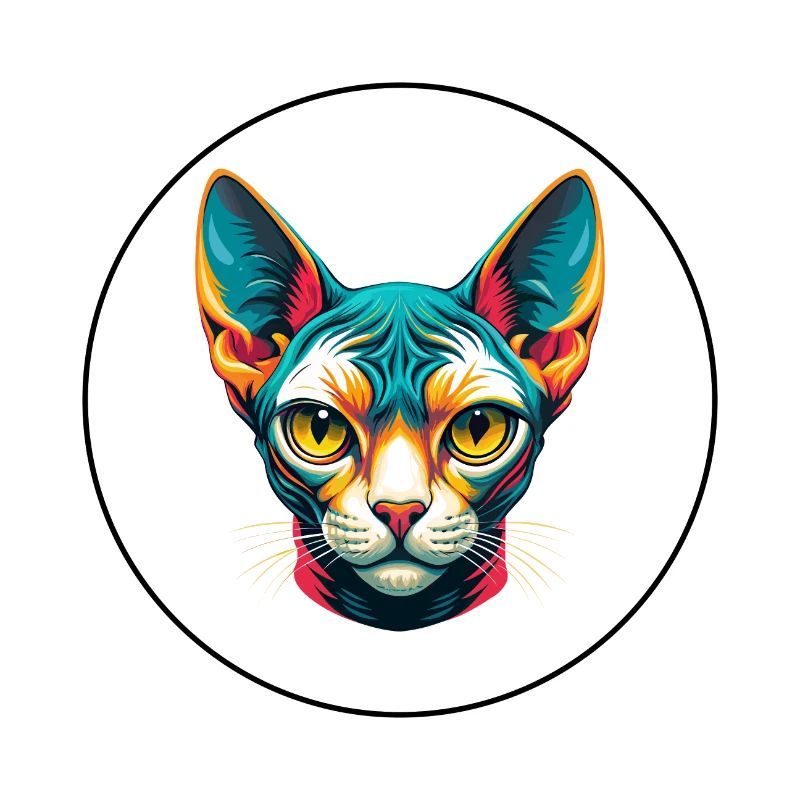 Devon Rex Cat Breed Cartoon Kawaii Animal Pet