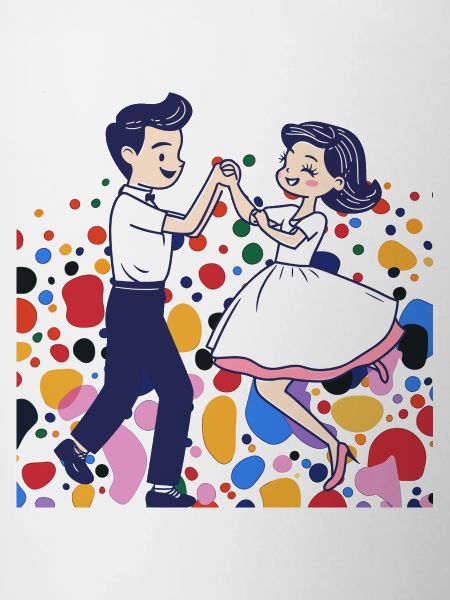Couple de danse Foxtrot