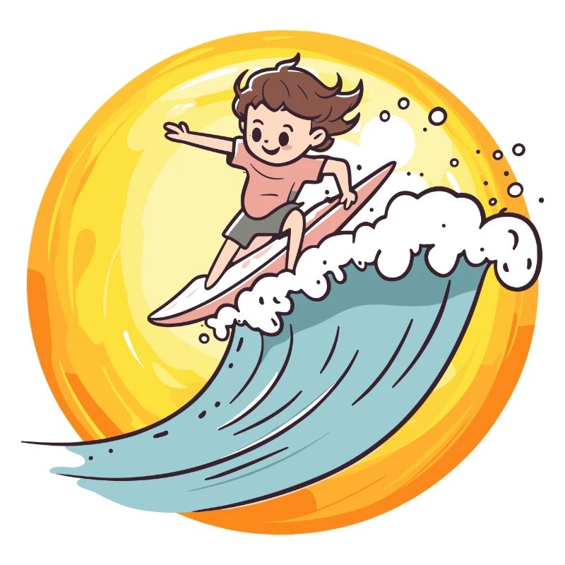 Surfer Surfen