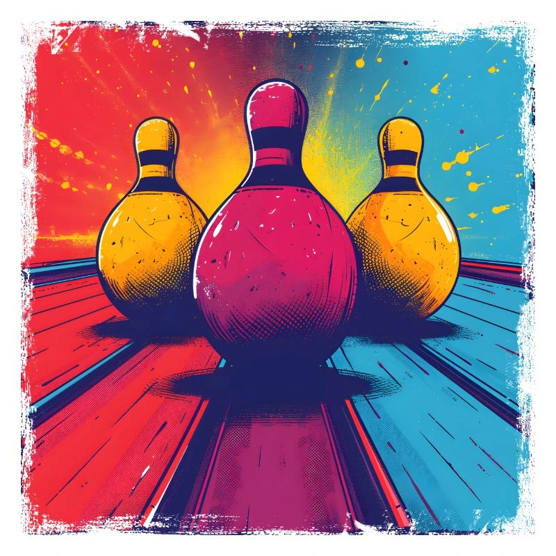 Dessin animé de bowling