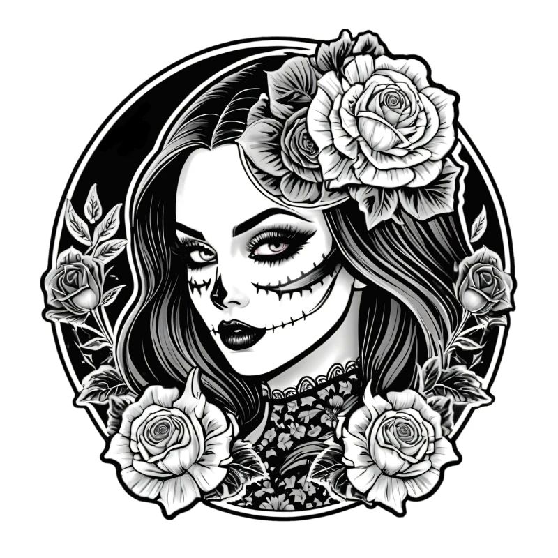 Dia de los Muertos Rose 